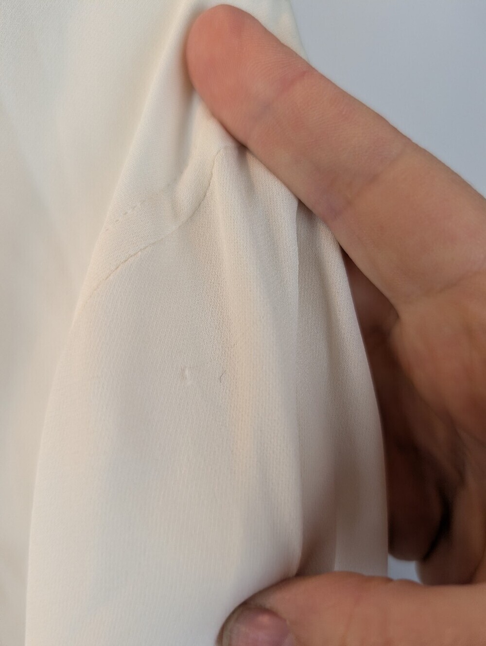 Ralph Lauren Purple Label 100% Silk Blouse Shirt Cream Italian 8 new no tags - Picture 11 of 12